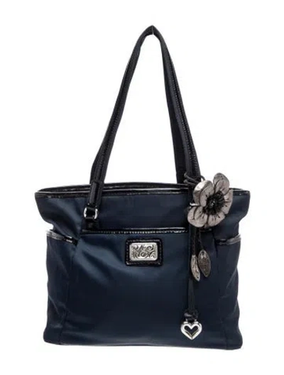 Pre-owned Brighton Nylon Shoulder Bag In Blue