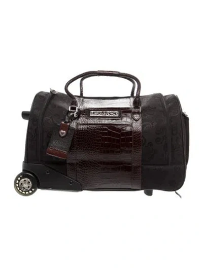 Pre-owned Brighton Nylon Top Handle Bag In Black