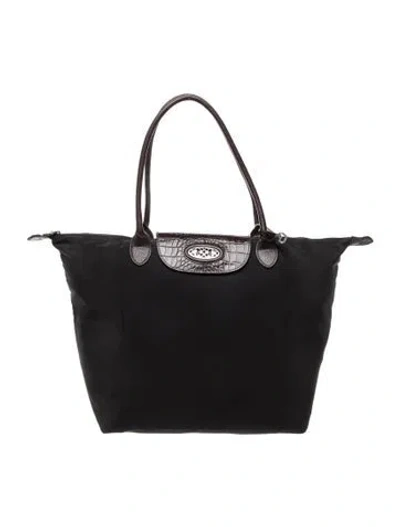 Pre-owned Brighton Nylon Tote In Black