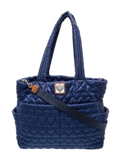 Pre-owned Brighton Nylon Tote In Blue