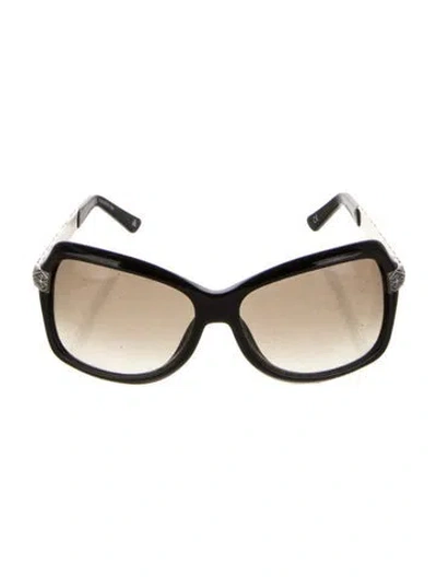 Pre-owned Brighton Oversize Gradient Sunglasses In Black