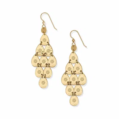 Brighton Palm Canyon Teardrop French Wire Earrings In Gold