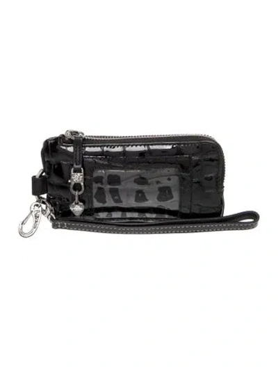 Pre-owned Brighton Patent Leather Clutch In Black