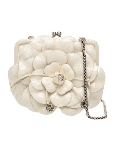 Pre-owned Brighton Patent Leather Evening Bag In Gold