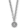 Brighton Pebble Dot Medali Reversible Collar Necklace In Silver