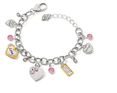 Brighton Pop 2020 Cancer Bracelet In Silver / Pink In Metallic