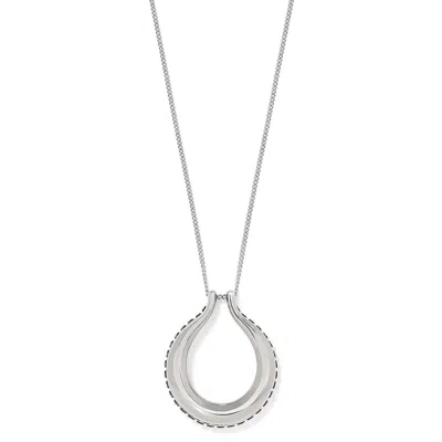 Brighton Pretty Tough Arch Necklace In Silver