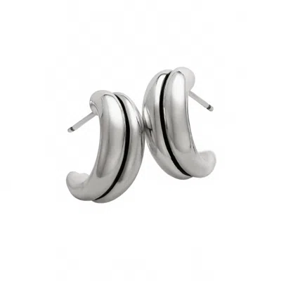 Brighton Pretty Tough Groove Post Earring In Silver