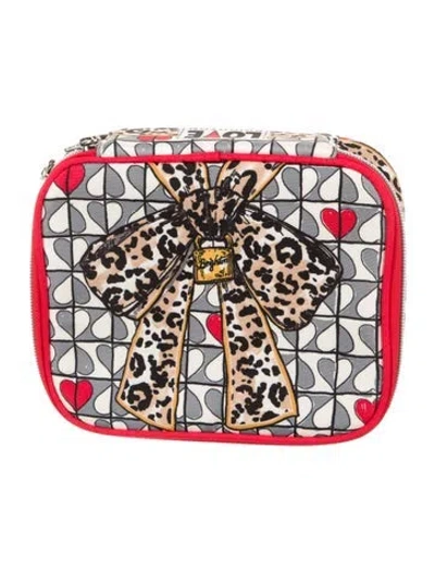 Pre-owned Brighton Printed Cosmetic Bag In Neutral