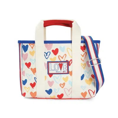 BRIGHTON RED WHITE AND YOU MINI TOTE BAG IN MULTI