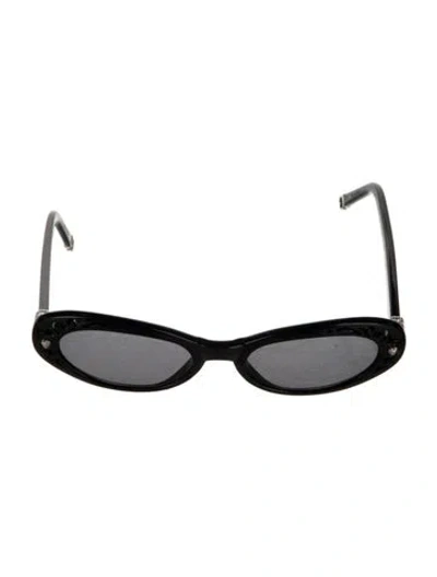 Pre-owned Brighton Round Tinted Sunglasses In Black