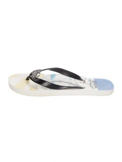 Pre-owned Brighton Rubber Graphic Print In White