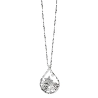 Brighton Sea Dreamer Convertible Pendant Necklace In Silver In Metallic