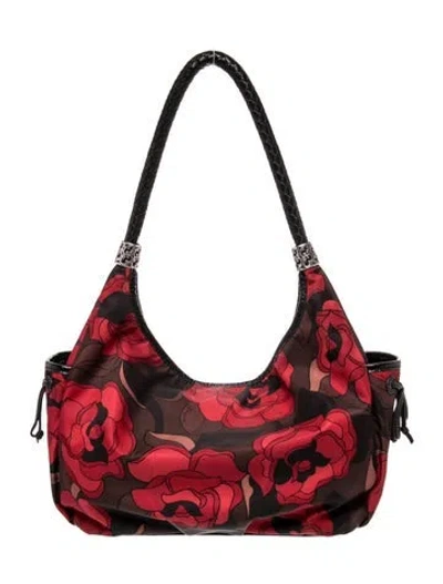 Pre-owned Brighton Shoulder Bag In Burgundy