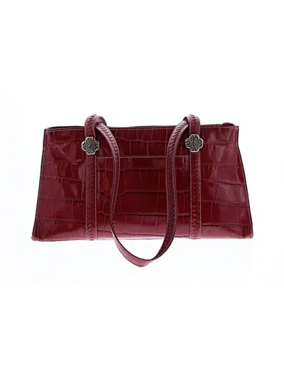 Pre-owned Brighton Shoulder Bag In Burgundy