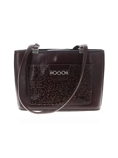Pre-owned Brighton Shoulder Bag In Burgundy