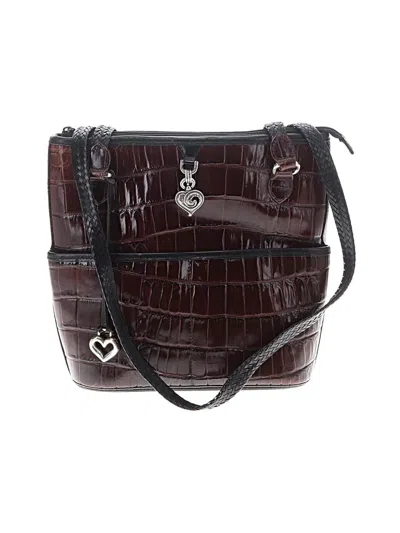 Pre-owned Brighton Shoulder Bag In Burgundy