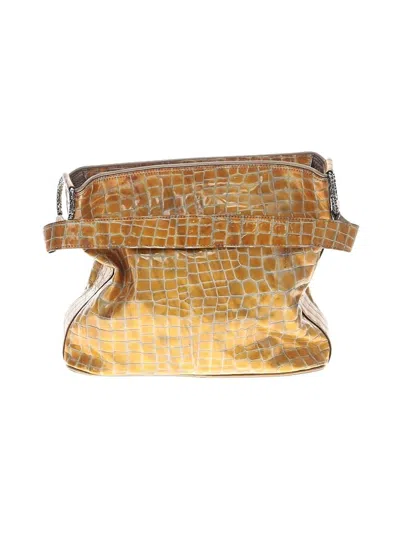Pre-owned Brighton Shoulder Bag In Gold