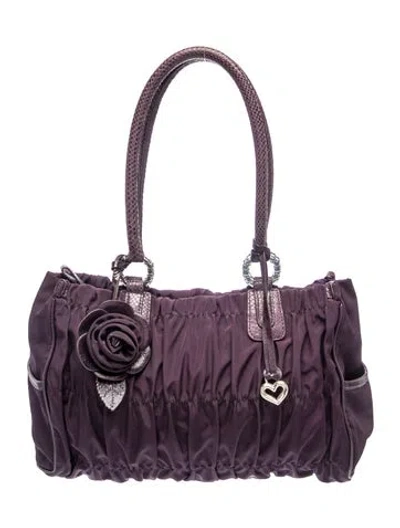 Pre-owned Brighton Shoulder Bag In Purple