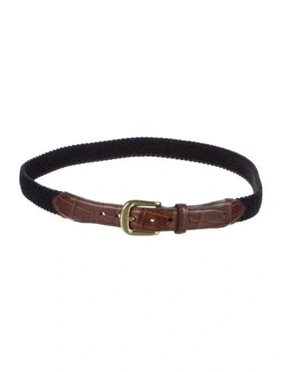 Pre-owned Brighton Skinny Belt In Multi