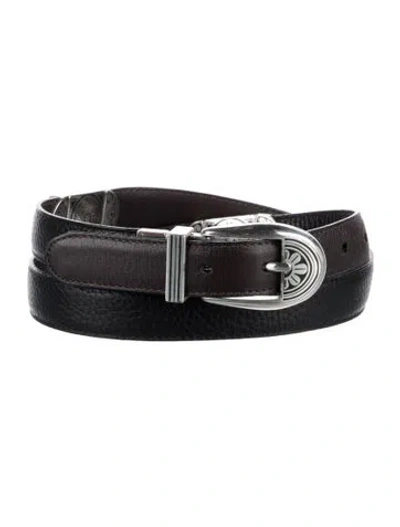 Pre-owned Brighton Skinny Leather Belt In Brown
