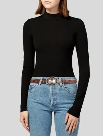 Pre-owned Brighton Skinny Leather Belt Kit In Brown