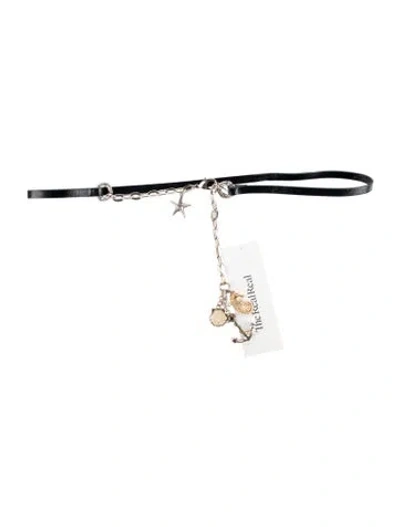 Pre-owned Brighton Skinny Leather Waist Belt In Multi