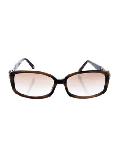 Pre-owned Brighton Square Gradient Sunglasses In Black