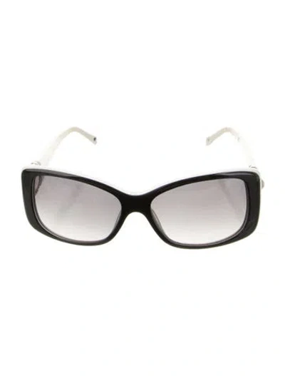 Pre-owned Brighton Square Gradient Sunglasses In Black