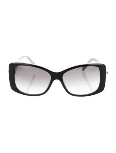 Pre-owned Brighton Square Gradient Sunglasses In White