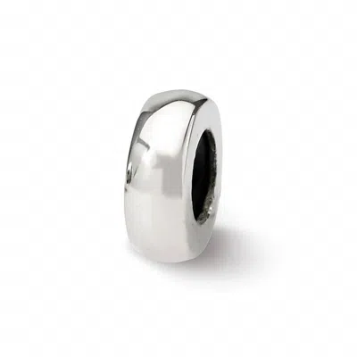 Brighton Stopper Spacer Bead In Silver In Gray