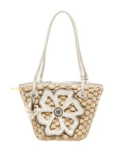 Pre-owned Brighton Straw Tote In Neutrals