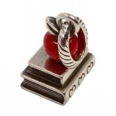 Brighton Teachers Rule Dangle Charm In Multi In Red