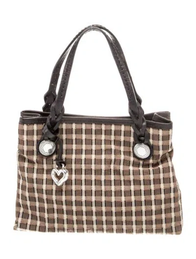 Pre-owned Brighton Top Handle Bag W/ Tags In Multi
