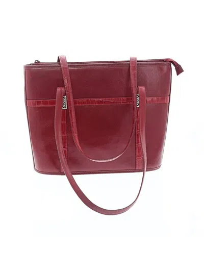 Pre-owned Brighton Tote Bag In Burgundy