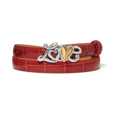 Brighton True Love Belt In Red