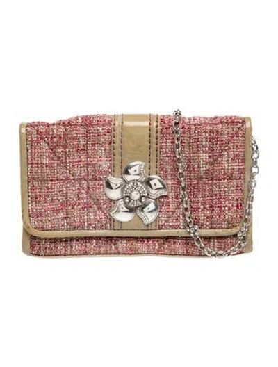 Pre-owned Brighton Tweed Shoulder Bag In Neutral