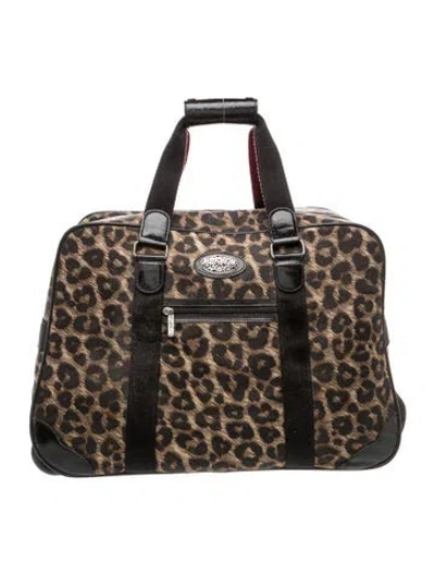 Pre-owned Brighton Weekender Bag In Brown
