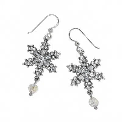 Brighton Winter's Miracle French Wire Earrings In Silver In Metallic