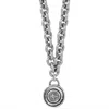 Brighton Woman's Ferrara Disc Necklace In Silver In Silver