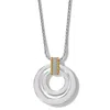 Brighton Woman's Meridian Tempo Necklace In Silver-gold In Multi