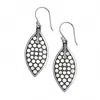 Brighton Woman's Pebble Leaf Reversible French Wire Earrings In Silver In Silver