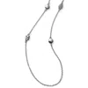 Brighton Woman's Pebble Mix Long Necklace In Silver In Silver
