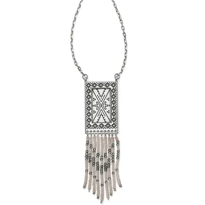 Brighton Women's Africa Stories Beaded Necklace In Silver In Metallic