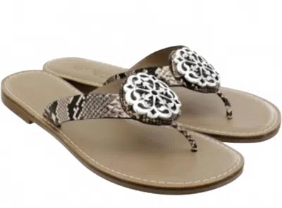 Brighton Women's Alice Sandal In Animal In Gold