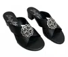 Brighton Women's Alison Block Heel Sandals In Black In Multi
