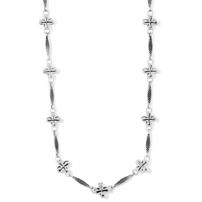 Brighton Women's Amphora Cross Short Necklace In Silver