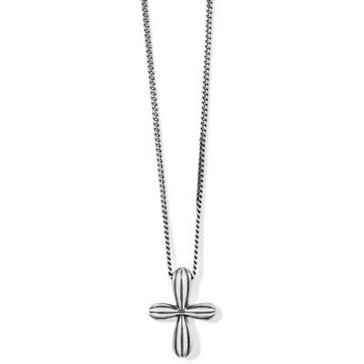 Brighton Women's Amphora Petite Cross Necklace In Silver