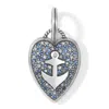 Brighton Women's Anchor & Soul Heart Charm In Silver In Silver