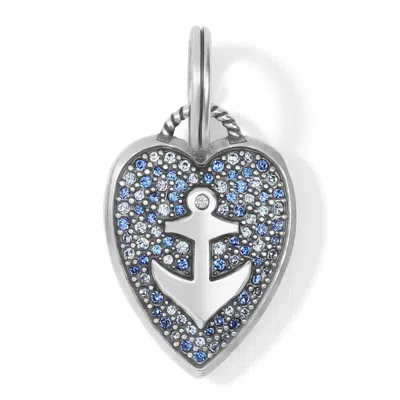 Brighton Women's Anchor & Soul Heart Charm In Silver